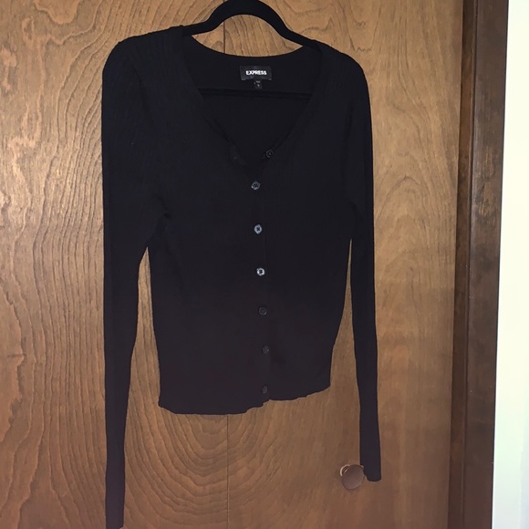 Express Sweaters - Express Button Cardigan
